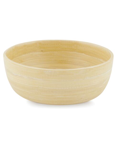 4 Bols Bambou bois naturel - Ø15x6 cm