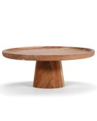 Support Gateau en Acacia marron - Ø25x9.5 cm