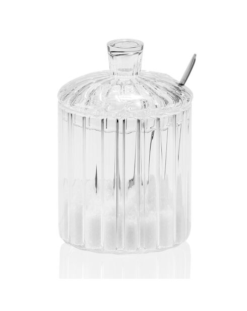 Set Sucrier/Pot à Lait en Verre transparent