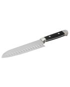 2 Couteaux Santoku argenté/noir