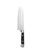 2 Couteaux Santoku argenté/noir