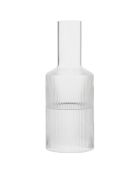 Pichet Verre Ripple transparent - Ø 9x24 cm
