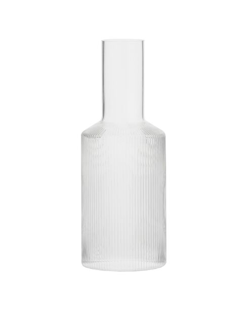 Pichet Verre Ripple transparent - Ø 9x24 cm