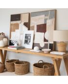 Lampe Palma Rotin Lin naturel - Ø 39x51 cm