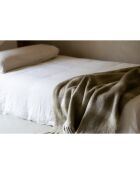 Couverture en Laine Tartan beige - 125x150 cm