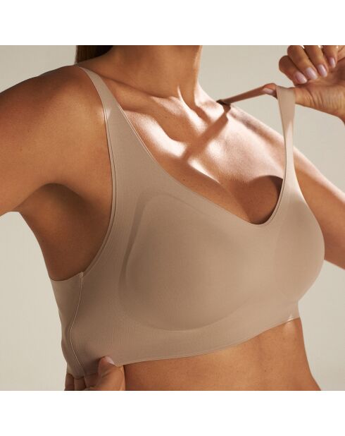 Brassière sans armature sépia