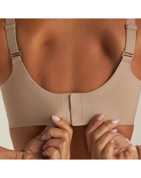 Brassière sans armature sépia
