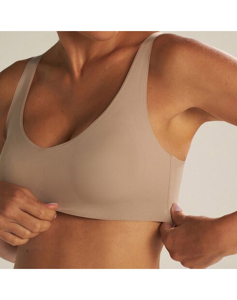 Brassière sans armature sépia