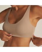 Brassière sans armature sépia