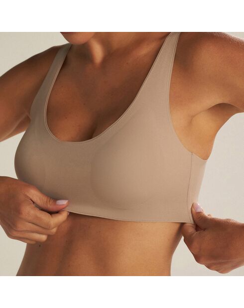 Brassière sans armature sépia