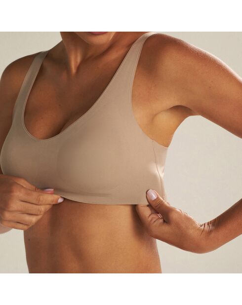 Brassière sans armature sépia