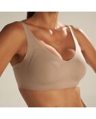 Brassière sans armature sépia