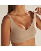 Brassière sans armature sépia