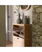 Meuble à Chaussures beige - 63x24x81 cm