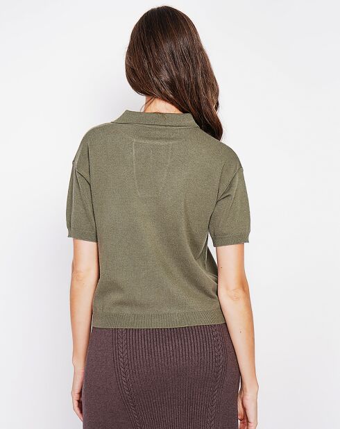 Pull manches courtes Maya kaki