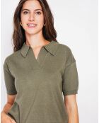 Pull manches courtes Maya kaki