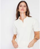 Pull manches courtes Maya naturel