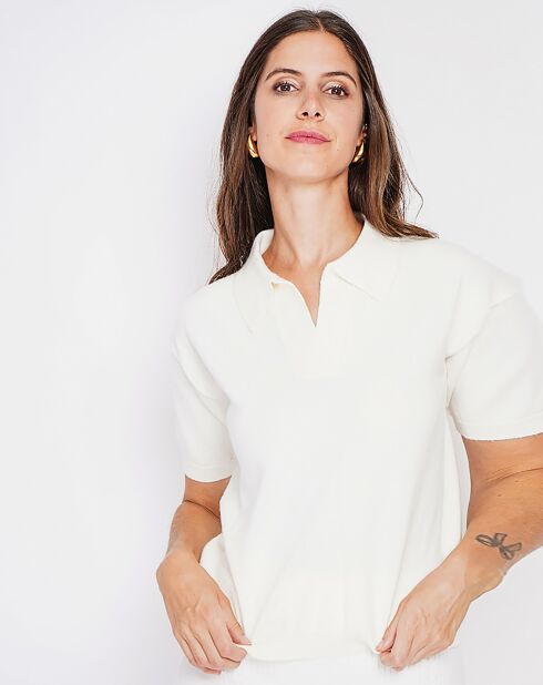 Pull manches courtes Maya naturel