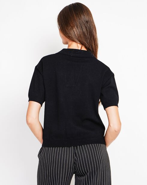 Pull manches courtes Maya noir