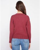 Cardigan Justine bordeaux