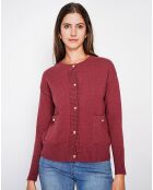 Cardigan Justine bordeaux