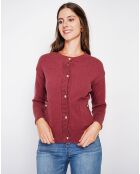 Cardigan Justine bordeaux