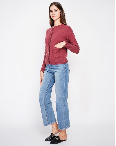 Cardigan Justine bordeaux