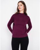 Pull Sophie bordeaux