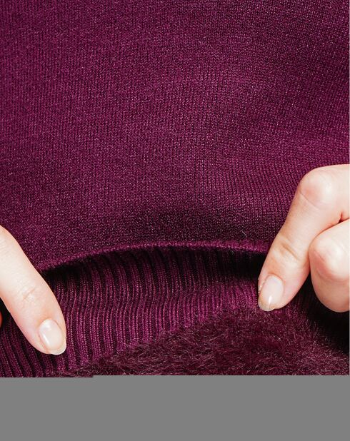 Pull Sophie bordeaux