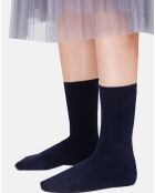 Chaussettes Paula bleu nuit