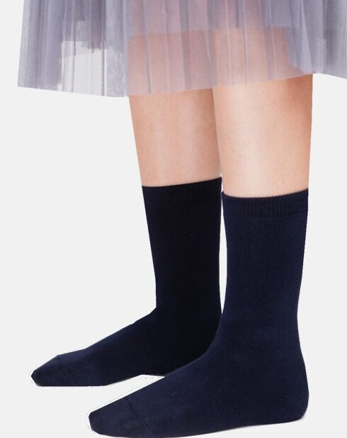 Chaussettes Paula bleu nuit