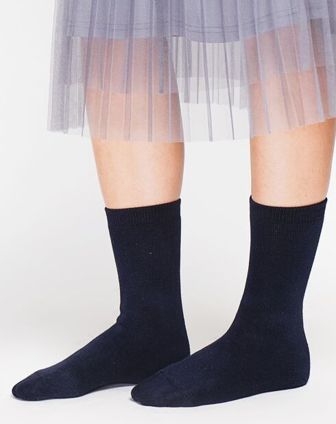 Chaussettes Paula bleu nuit