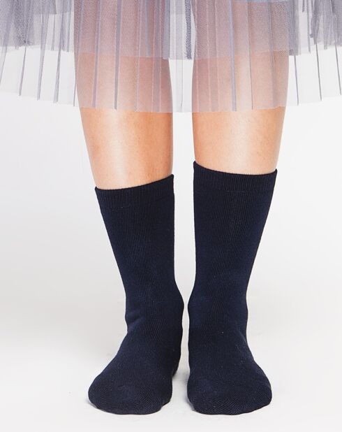 Chaussettes Paula bleu nuit