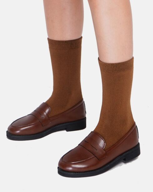 Chaussettes Paula marron
