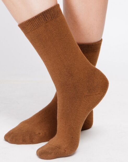 Chaussettes Paula marron