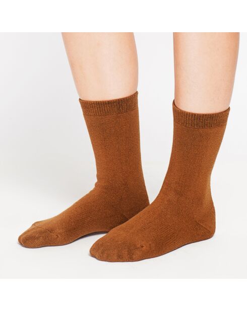 Chaussettes Paula marron
