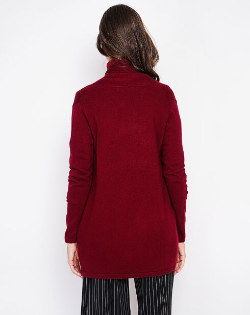 Cardigan Inès bordeaux