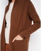 Cardigan Inès marron