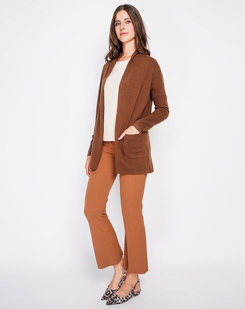 Cardigan Inès marron