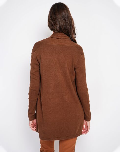 Cardigan Inès marron