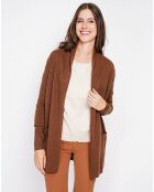 Cardigan Inès marron