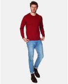 Pull en Cachemire & Soie Marc bordeaux
