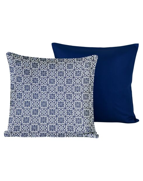 2 Housses de coussin en Satin de Coton Collection Colas deep depths