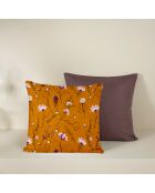 2 Housses de coussin en Satin de Coton Collection Colas deep taupe