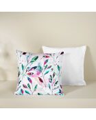 2 Housses de coussin en Satin de Coton Collection Colas white paws