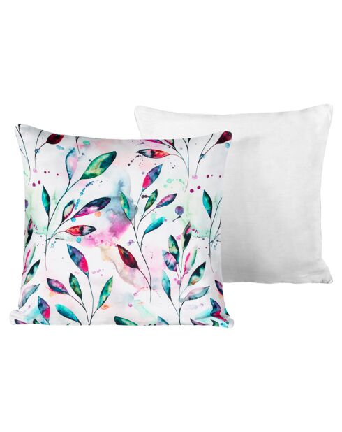 2 Housses de coussin en Satin de Coton Collection Colas white paws