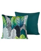 2 Housses de coussin en Satin de Coton Collection Colas vertes