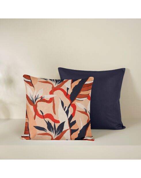 2 Housses de coussin en Satin de Coton Collection Colas dress blues