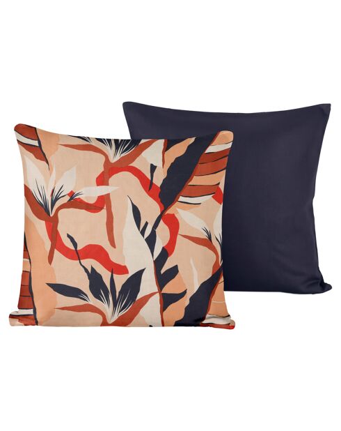 2 Housses de coussin en Satin de Coton Collection Colas dress blues