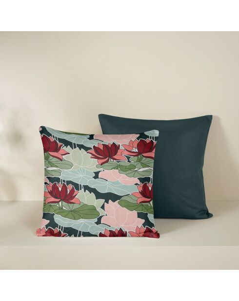 2 Housses de coussin en Satin de Coton Collection Colas tidepool